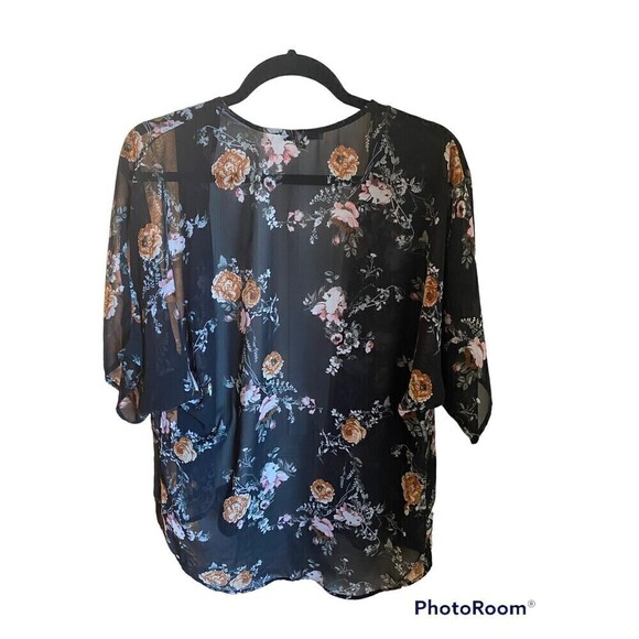 Black Rose Duster. Lightweight Sz. S By: Purple Snow - Picture 2 of 4